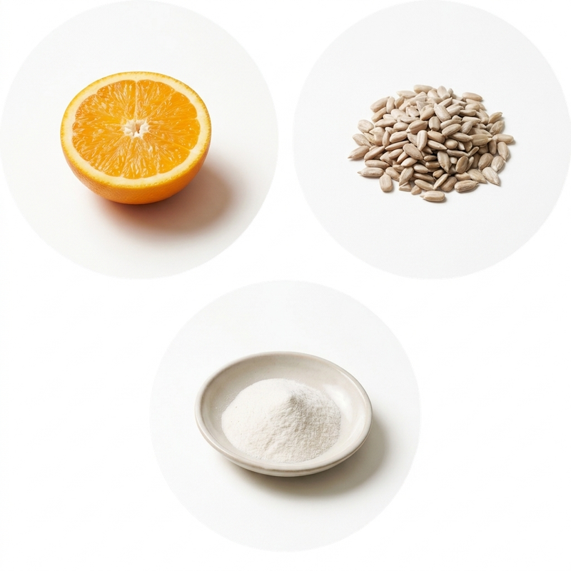 Bacillus Subtilis, Vitamin C & Vitamin E